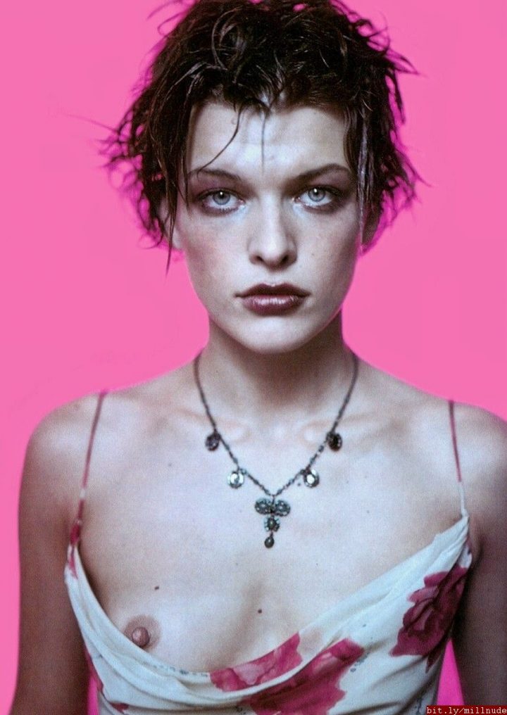 Milla Jovovich Nude Full Frontal (27 Colorized Photos) | #TheFappening
