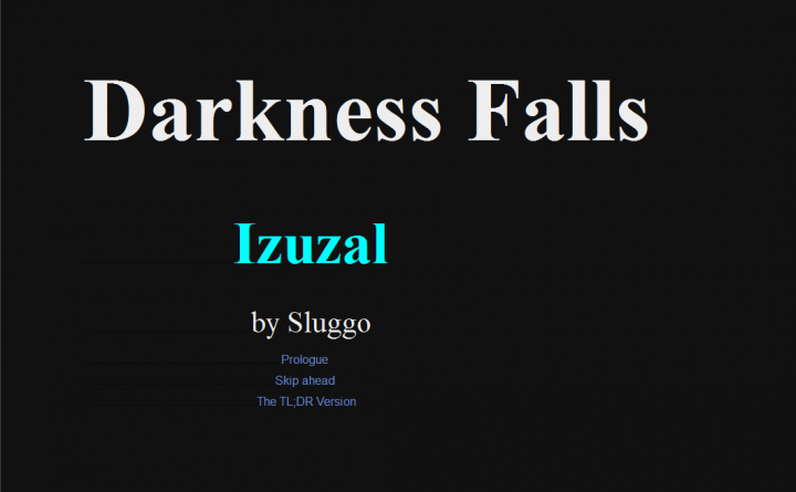 Darkness Falls: Izuzal – Version 1.1