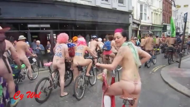 Nude Public Street Bike Ride