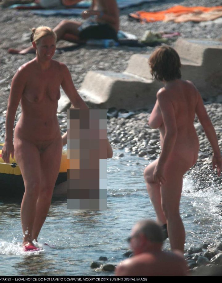 Nudists family nude beach