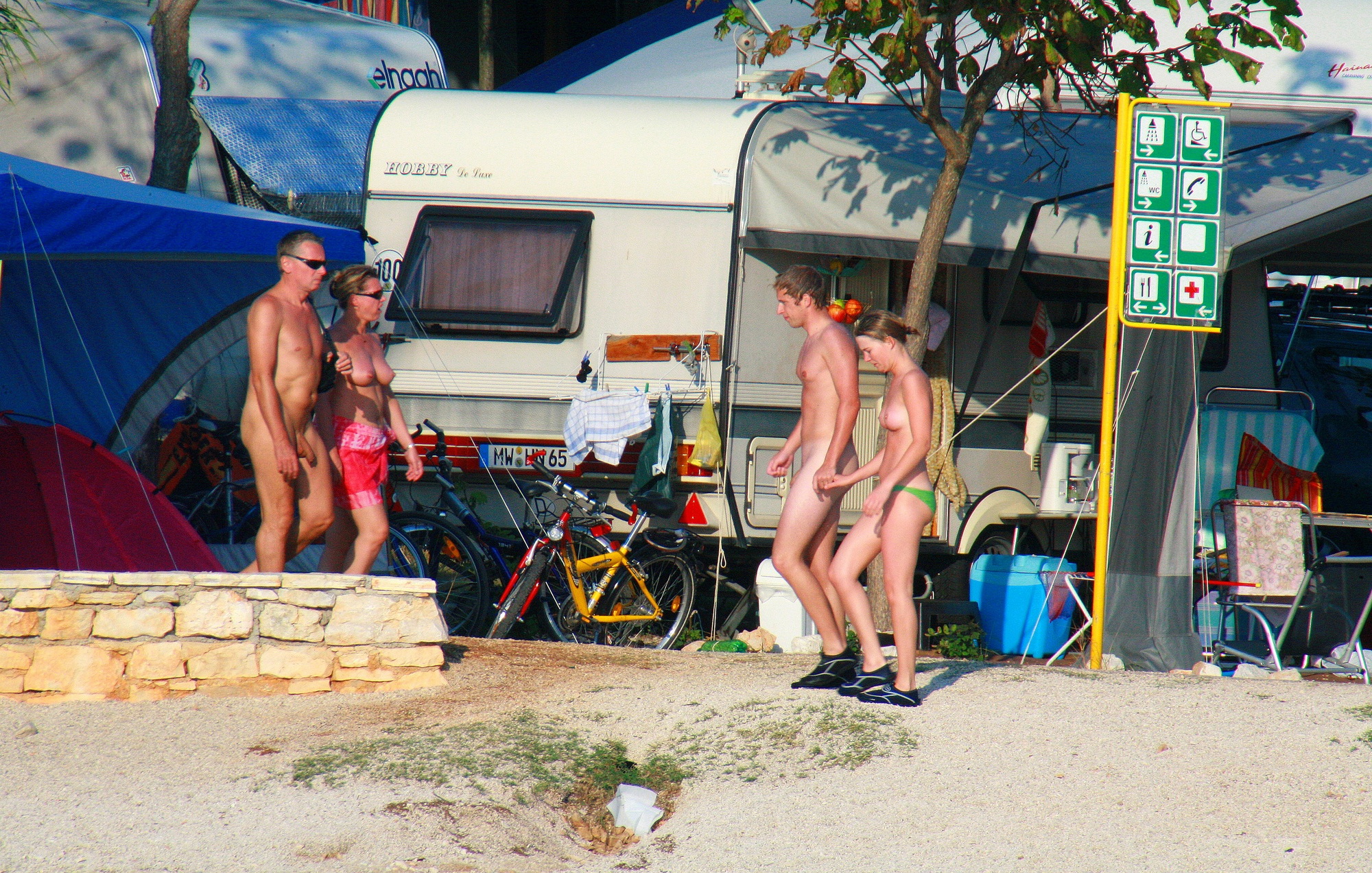 Naked Family Camping