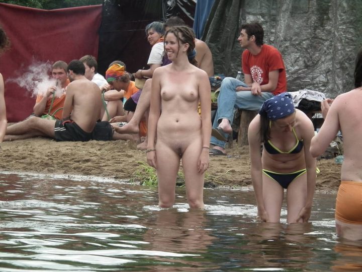 Nudists family nude beach