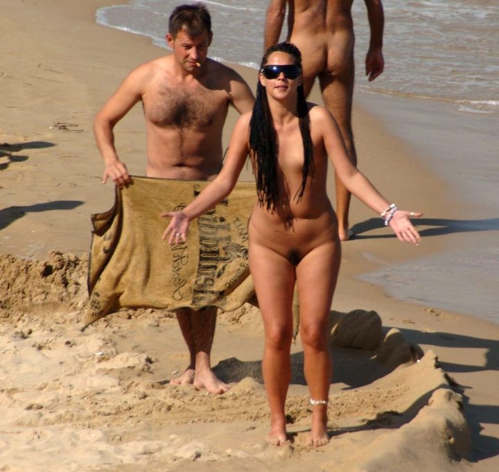 Nudists family nude beach