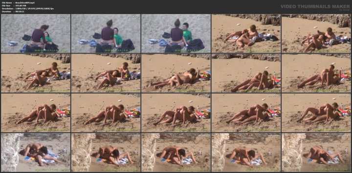 See passionate lovemaking on beach