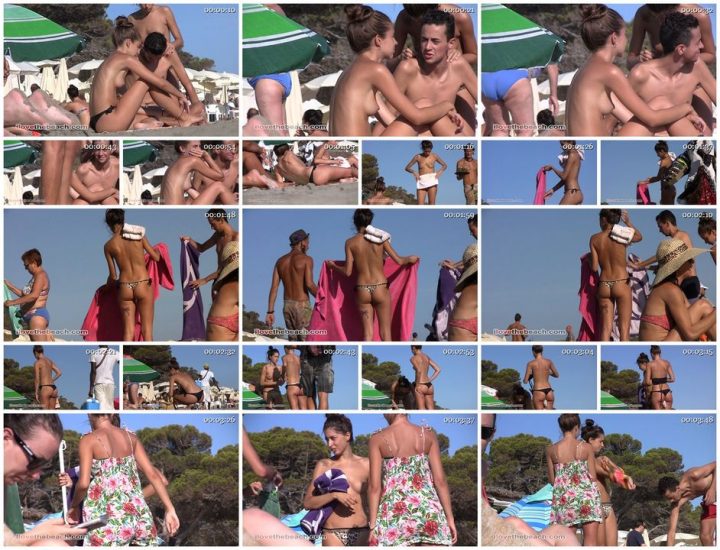 Nudists family nude beach