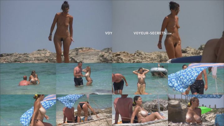 Voyeur Two very differently hot women at beach