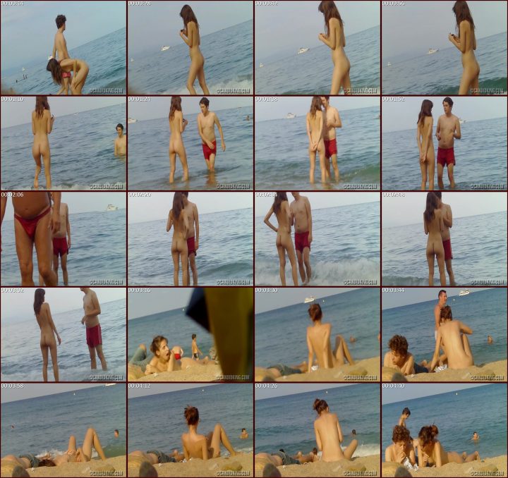 Real Amateur video of spying on nudists at the beach