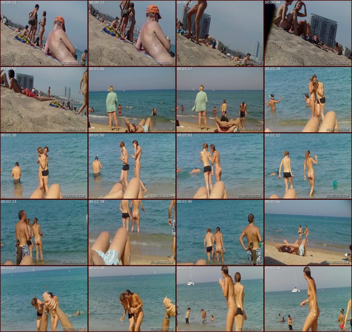 Real Amateur video of spying on nudists at the beach