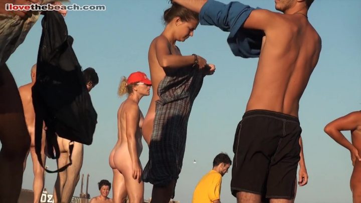 European beach nudism, topless babes