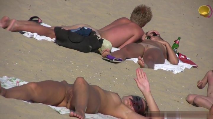 Sexy nudist couples beach