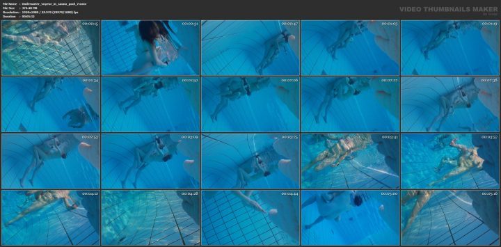 Underwater voyeur in sauna pool 7