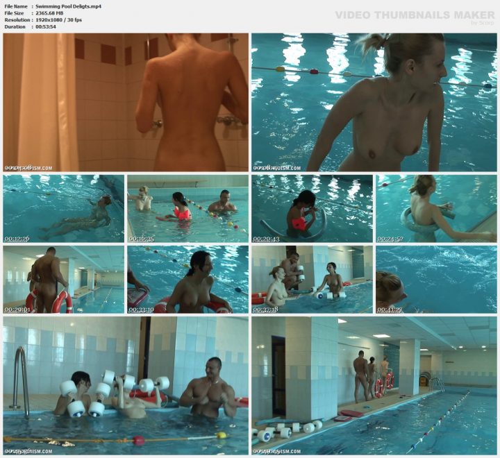 Family Pure Nudism Swimming Pool Deligts