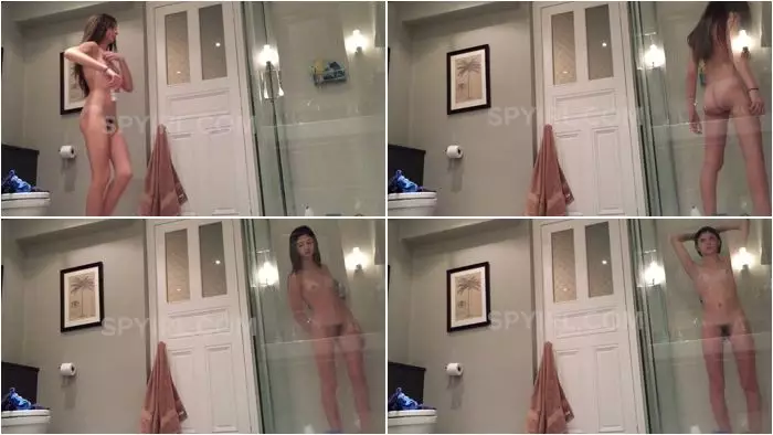 sexy teenage girl in the bathroom