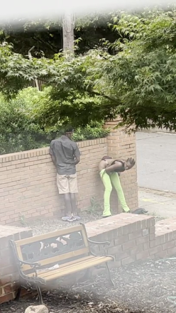 People peeing on my neighbors retaining wall