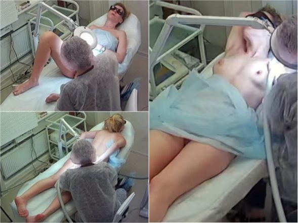 Hidden camera checks out nude woman during hair removal