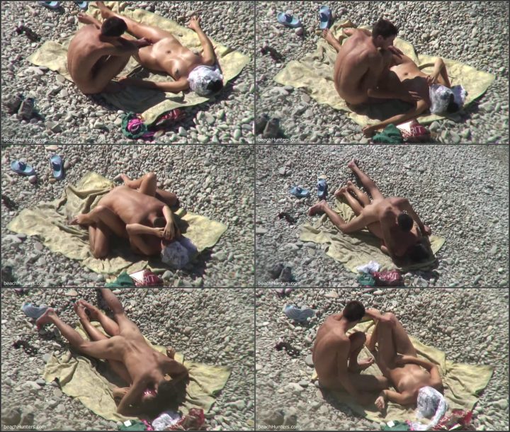 Interesting beach fuck pose