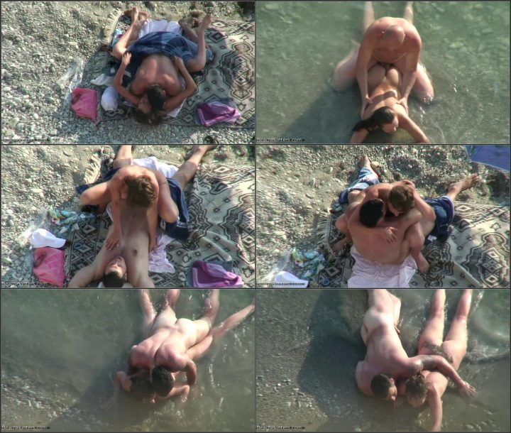 Missionary sex caught on the beach