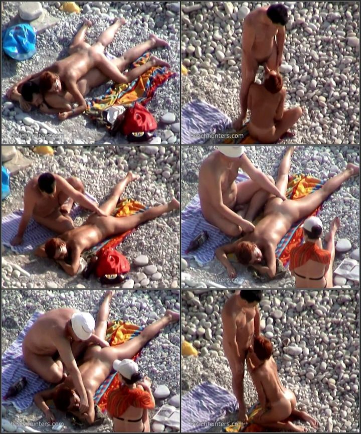 Spying on beach sex