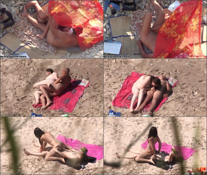 Beach blowjob and sex got caught