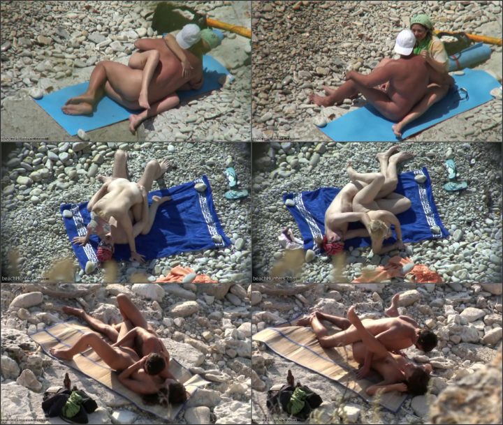 Spying sex on the nudist beach