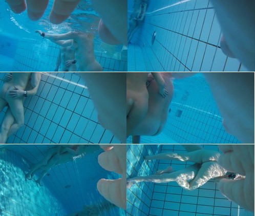 Underwater voyeur in sauna pool 2