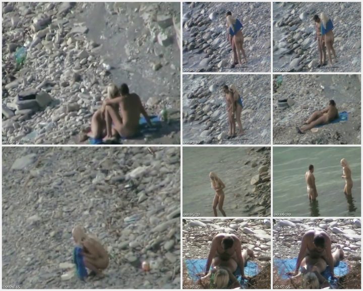 Nudists fucking in beach solitude