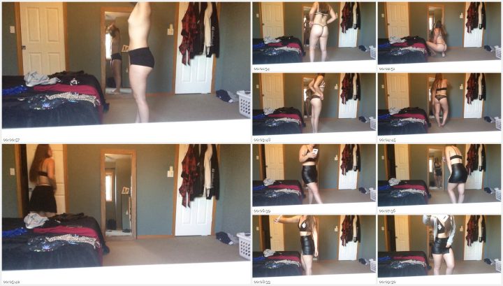 Stolen video of naked girlfriend changing dresses