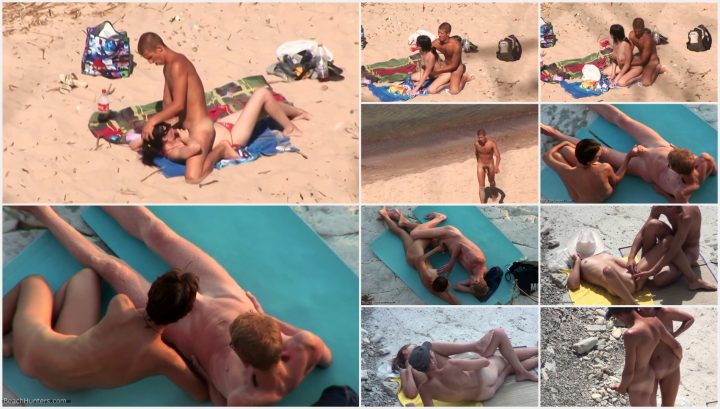 Spying teenage sex at the beach