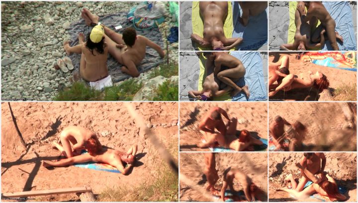 Horny wife fucked on beach