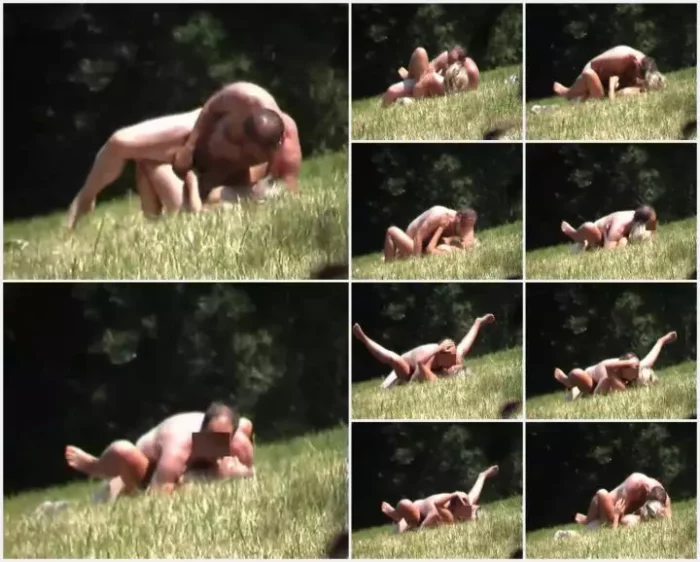 Couple having sex in the park