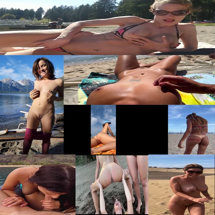 Voyeur checks out nudist friends on the beach 01