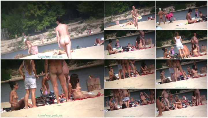 Sneaky film of young nudist girls