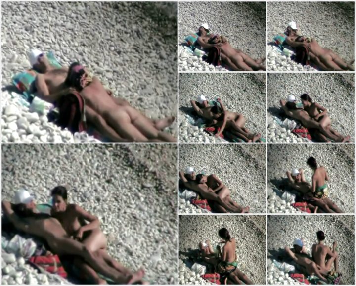 Voyeur caught a couple on the beach