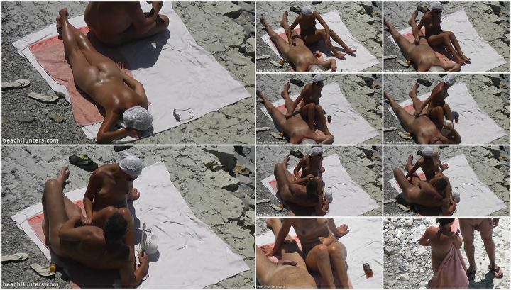 Lots of action on the nudist beach