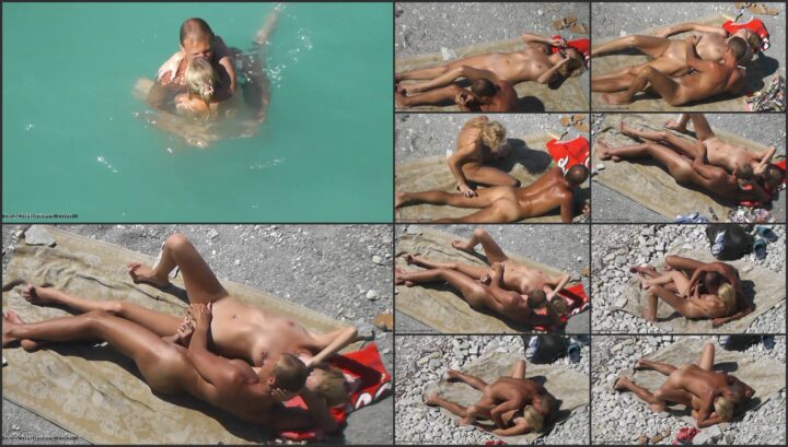 Spying sex on the nudist beach