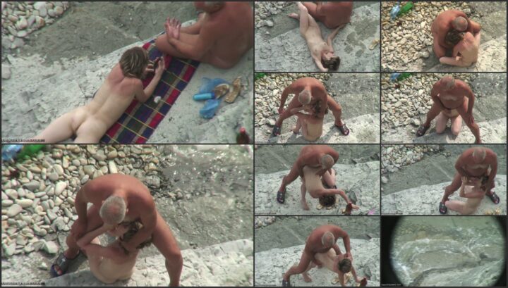 Couple fuck on the beach