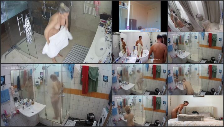 Hidden camera caught her dress and undress before shower 194