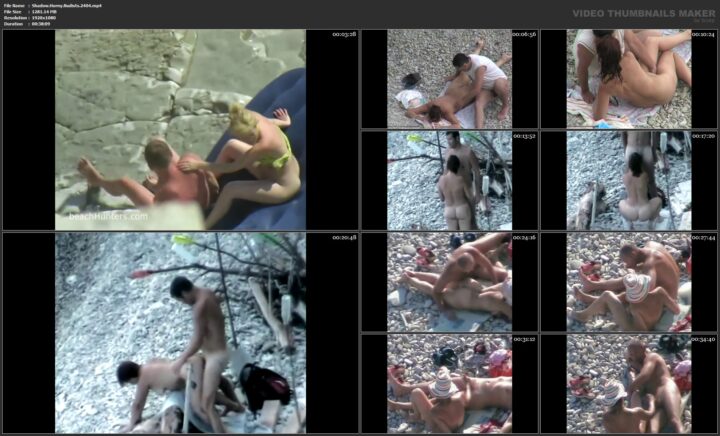 Horny wife fucked on beach