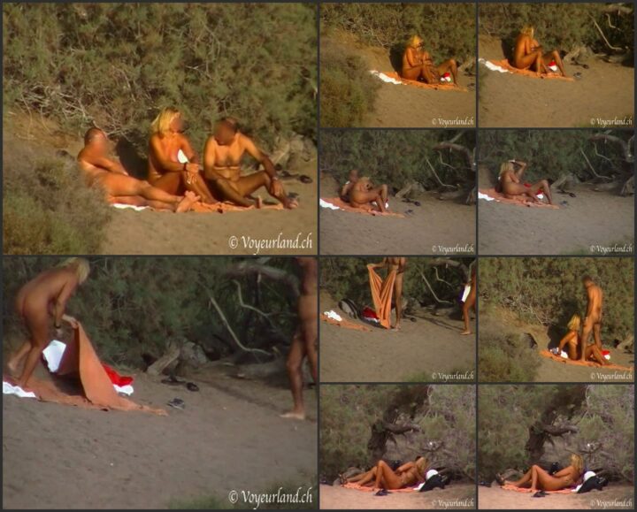 Horny wife fucked on beach