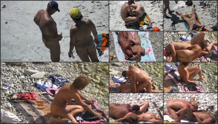 Horny wife fucked on beach