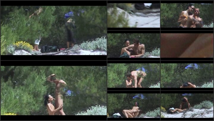 Horny wife fucked on beach