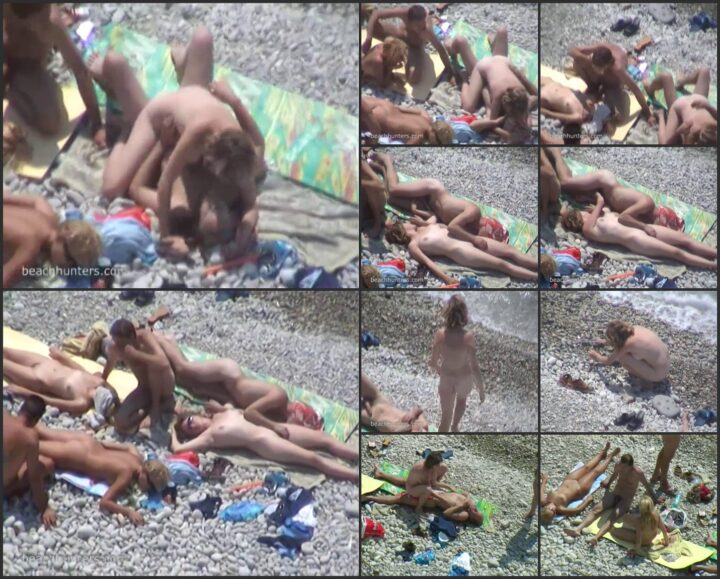 Nudist love to fuck on the beach