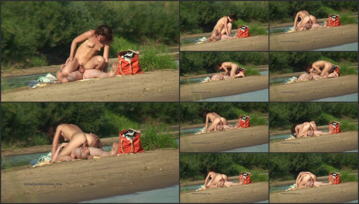 Nice zoomed view of beach sex