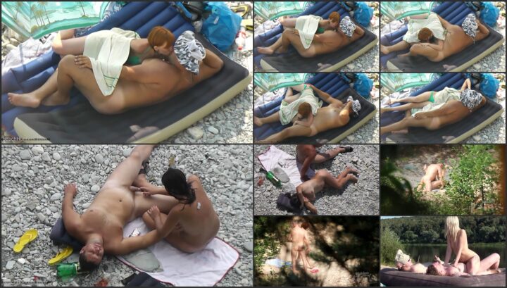 Lots of action on the nudist beach