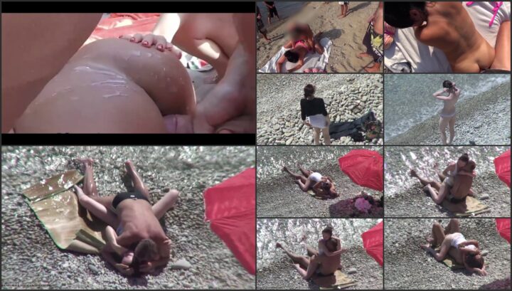 Sex on the private part of the beach