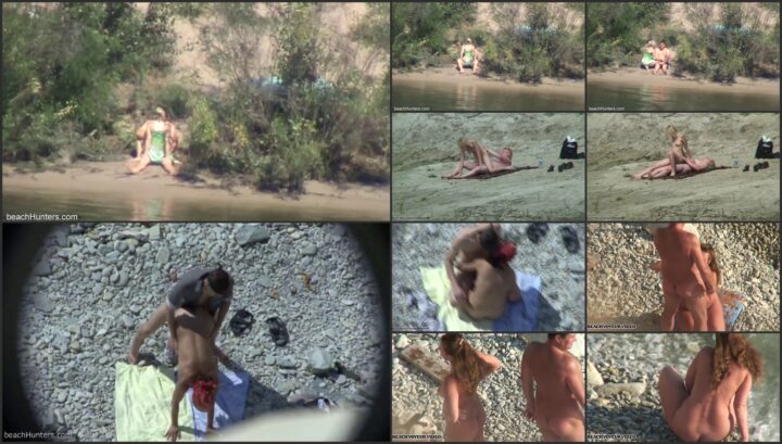 Spying on two beach sex instances