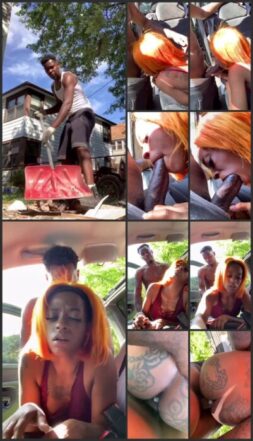 Sex in the car with a horny girl