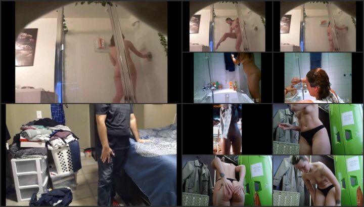 Hidden camera caught her dress and undress before shower 274
