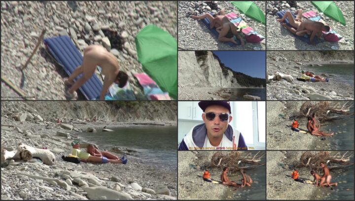 Horny wife fucked on beach