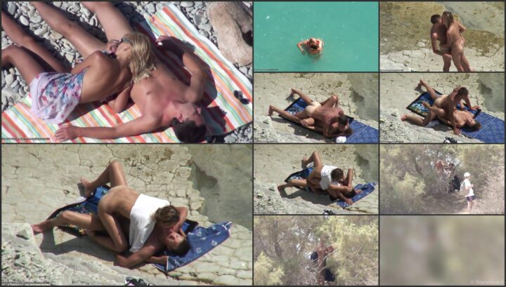 Missionary sex caught on the beach